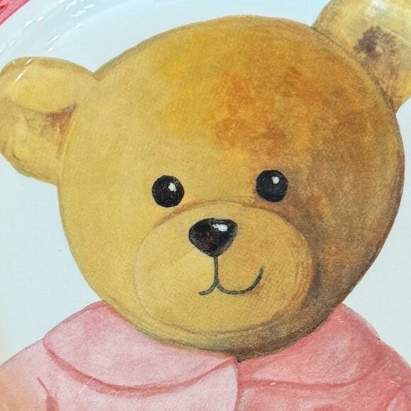 2 Vintage Italian Alimenti Teddy bear 8" plates - Picture 3 of 13